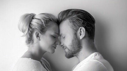 F&uuml;reinander da sein - Umarmung - Festhalten - Couple - Paar - Freundschaft - KI Model - AI Model