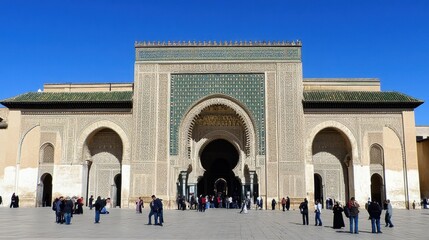 Majestic Moroccan Gateway: Exploring the Ornate Entrance to Cultural Wonder