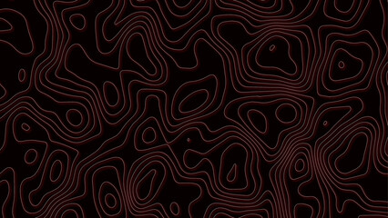 Topographic map. Geographic mountain relief. Abstract lines background. Contour maps. Modern design with White background with topographic wavy pattern. Vector illustration.