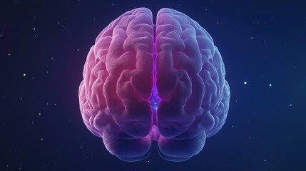 A vibrant and surreal illustration of a brain showcasing neural connections in a cosmic background.