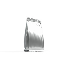 Foil / Plastic Film Packaging Filled Bag - 3D Rendering - Isolated