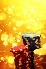 Poker chips. Gambling. Casino.