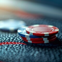 Poker chips. Gambling. Casino.