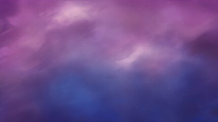 Fototapeta premium Dreamy cosmic abstract featuring velvety blends of deep purple, magenta, and midnight blue with delicate wisps of light and starry specks, evoking a mystical and serene atmosphere.