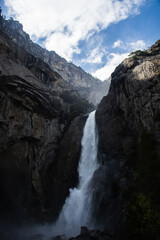 waterfall in the mountains