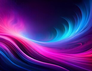 Abstract gradient image with dark background and vibrant purple, pink, and blue colors, resembling...