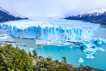 Province of Santa Cruz, Argentina - April 1, 2024: 
The Perito Moreno Glacier, an Ice Giant at the...