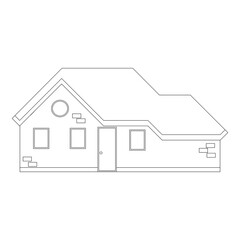 Buildings Related Vector Line Icons. Contains such Icons as Church, Sport Stadium, Medical Hospital and more. Editable Stroke Vector illustration flat style Eps 10. 