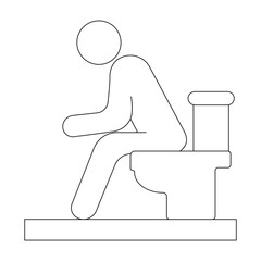 Rest Room Related Vector Line Icons. Contains such Icons as Family WC, Do not throw sign, Water tap and more. Editable Stroke. Pixel Perfect. Vector illustration flat style Eps 10. 