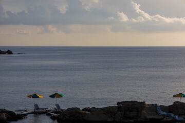 Seascape - Rhodes Greece Nikolas beach at sunrise