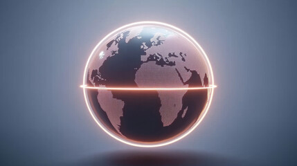 radiant globe illustrating safe experiences and global connections