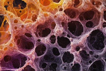 Lipid Foam Cell: Macrohage Cell with Cholesterol Droplets in Cardiovascular Disease