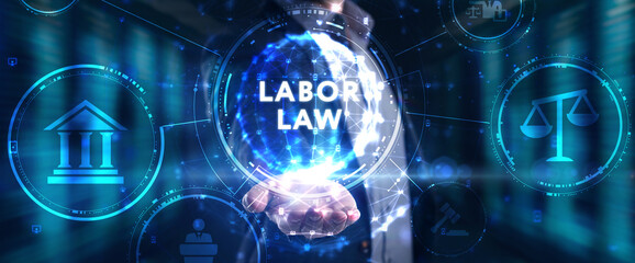 Business, Technology, Internet and network concept. Labor Law Lawyer Legal.