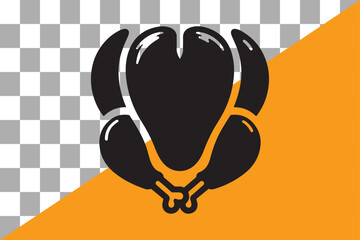 roasted turkey silhouette