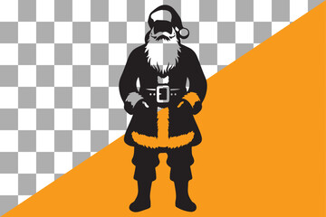 Santa Christmas silhouette