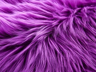 Fototapeta premium A close up of a purple furry pillow on a table