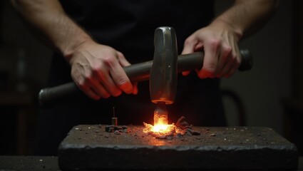 Hands carving a small figure from white material on a board, showcasing detailed craftsmanship and creativity. Generative, AI,