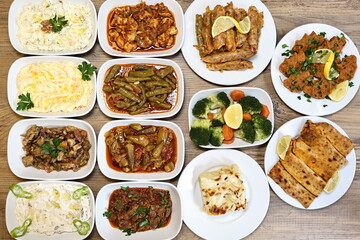 traditional turkish food and meze's