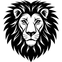 lion head mascot vector illustration