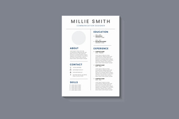 Clean, Modern and Professional Resume CV Templates