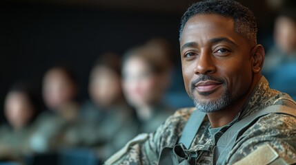 Veteran participating in financial literacy class to develop essential money management skills