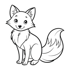 Playful Fox Character with Furry Tail and Smiling Expression, Perfect for Animal Lovers and Fun Designs