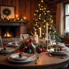 Preparando la Navidad en la mesa
