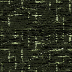 Autumn seamless vector pattern. French farmhouse linen checked texture, hand drawn plaid background.