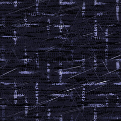 Autumn seamless vector pattern. French farmhouse linen checked texture, hand drawn plaid background.