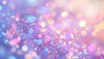 Trendy Fantasy Full Card: Holographic Foil Blurred Abstract With Soft Pastel Sparkly Cover