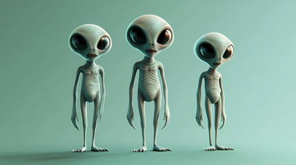 Obraz premium Aliens. Alien. Illustration