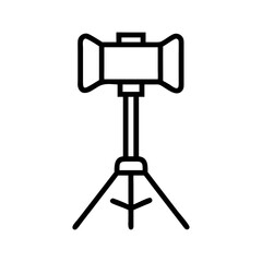 Fototapeta premium Work light icon for industrial and construction use