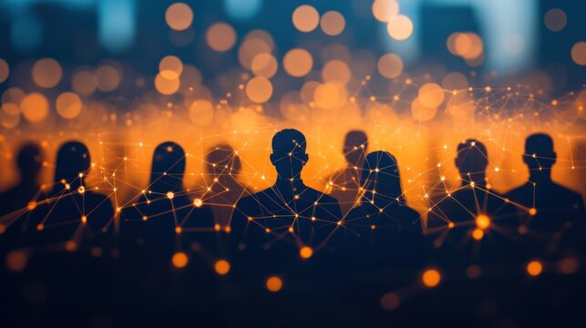 Business Network Concept Teamwork Partnership Human Resources