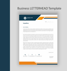 Modern Business letterhead template design