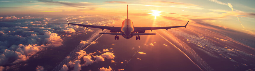 airplane in the sky, chemtrail