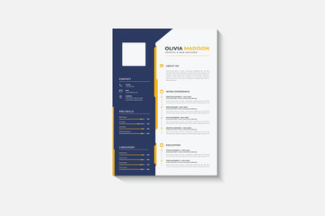 Clean, Modern and Professional Resume CV Templates