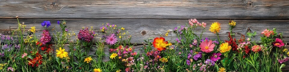 bouquet of flowers on a garden background. Selective focus