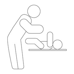 Rest Room Related Vector Line Icons. Contains such Icons as Family WC, Do not throw sign, Water tap and more. Editable Stroke. Pixel Perfect. Vector illustration flat style Eps 10. 