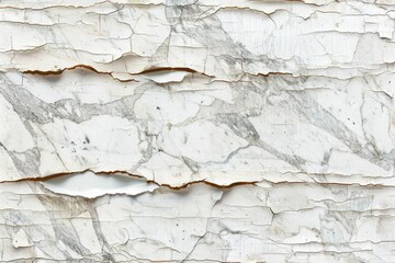 Obraz premium Vintage White Wall Texture with Paper and Marble Elements