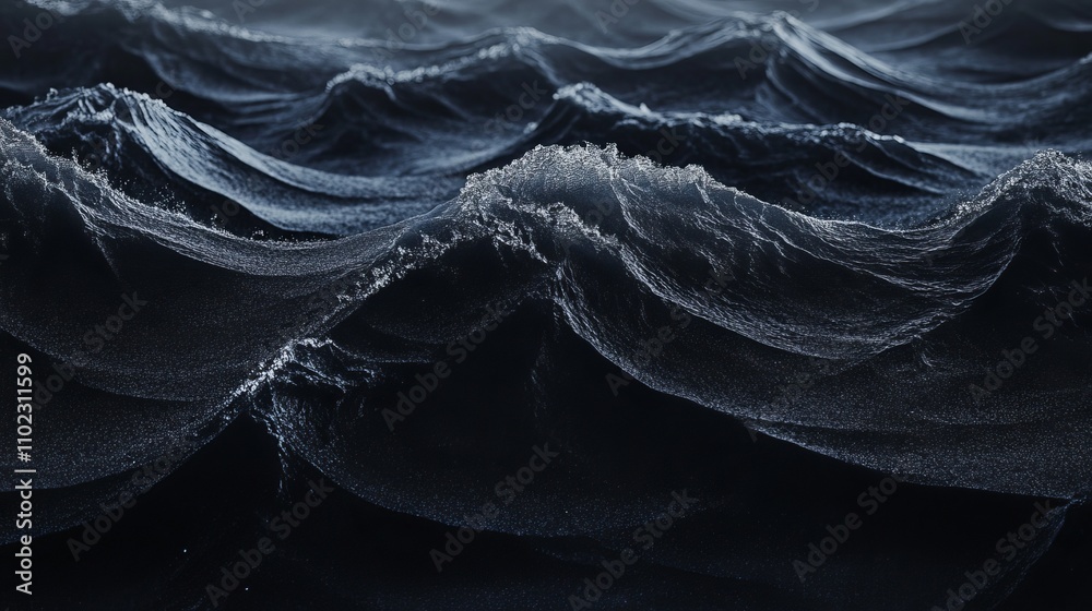 Wall mural an abstract wave background complemented by a hint of soft black sand, creating a premium design ide