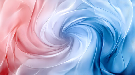 Dynamic circular swirls of cerulean and soft pink, ideal for an elegant abstract background. Cerulean. Illustration