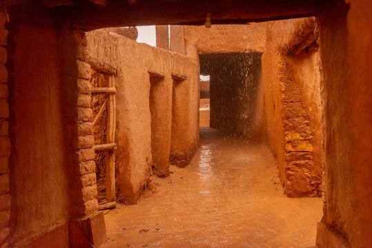 Arabian ancient village houses in the Buraidah region of Saudi Arabia
