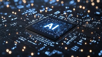 Obraz premium Semiconductor with 