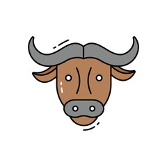 Buffalo vector icon