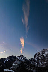 Buchbergkogel - Hochschwab Gebiet - Hochsteiermark - Föhnwolken Sonnenuntergang