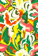 Fototapeta premium digital print pattern summery vibrant colors