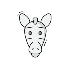 Zebra  vector icon