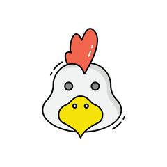 Rooster vector icon