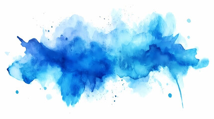 Fototapeta premium Abstract watercolor blue background, watercolor, background , blue. Cerulean. Illustration