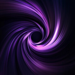 Obraz premium Speed and light turbine movement with purple tones and gradients with glow on a dark background 